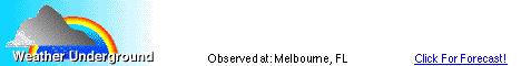 Click for Melbourne, Florida Forecast